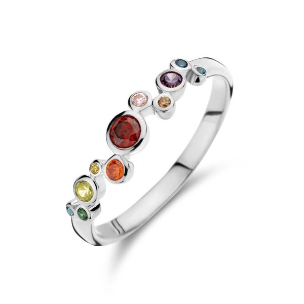 ZIR-50 ZILVER ZIRKONIA RING