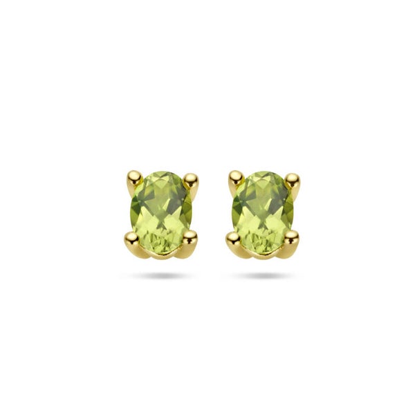 ZIOG4026743 GOUDEN OORKNOPPEN PERIDOT