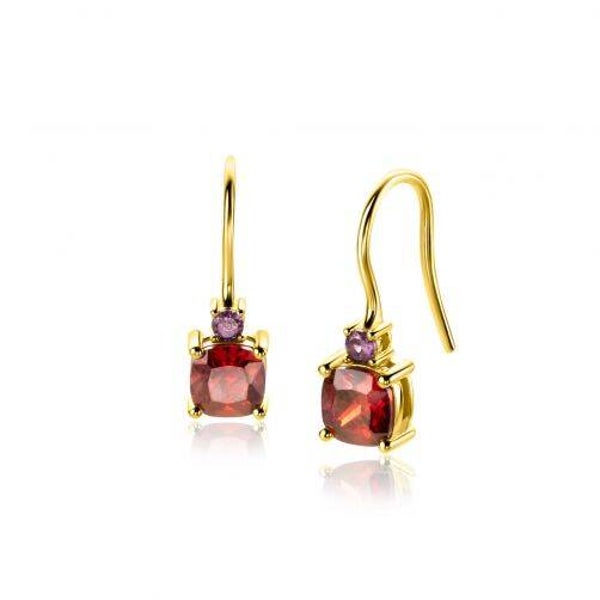 ZINZI ZIO2563H  gold plated zilveren oorhangers