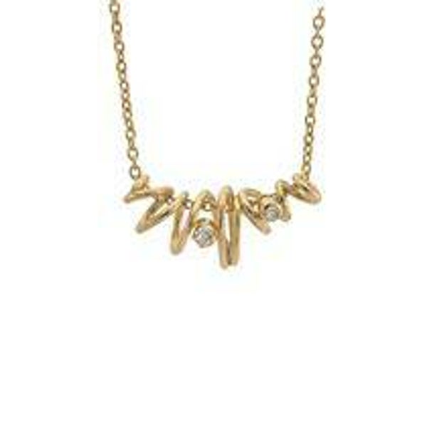 14K GOUD OP ZILVER COLLIER SPARKLING DREAM