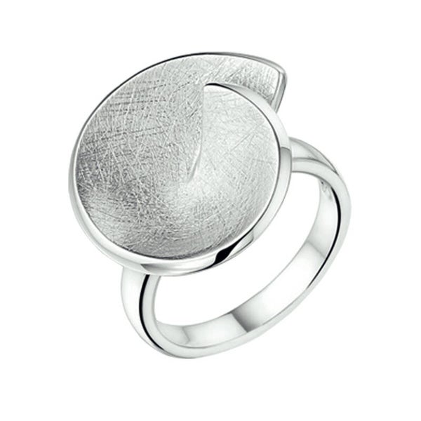 ZIR-11 ZILVER RING gescratcht