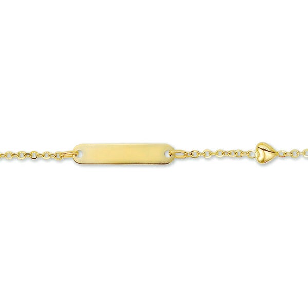 ZIAG-16 graveerarmband hart plaat 4,0 mm