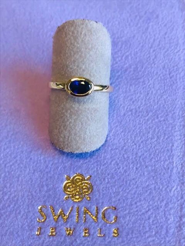 ZIRG-76 18K GOUDEN RING SAFFIER