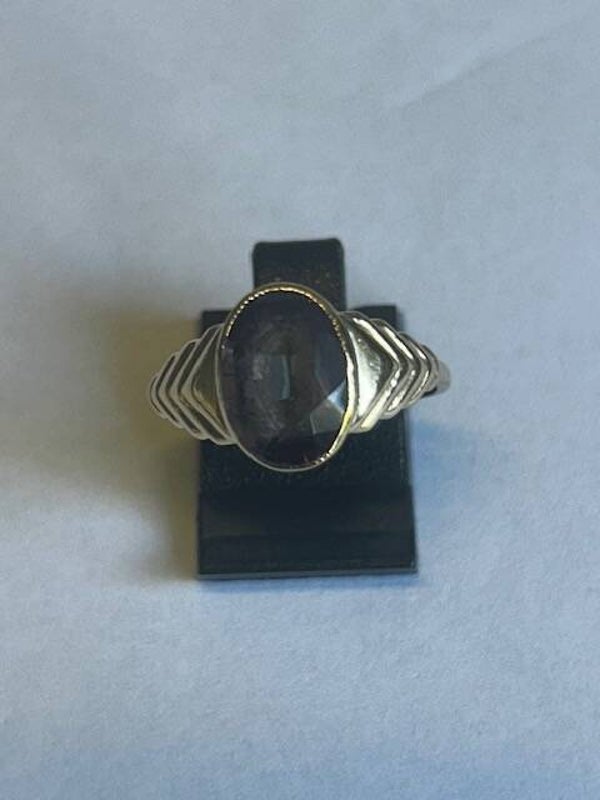 18 KARAAT GOUDEN RING AMETHIST