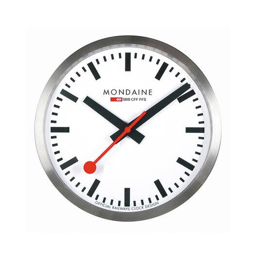 MONDAINE KLOK ZILVER