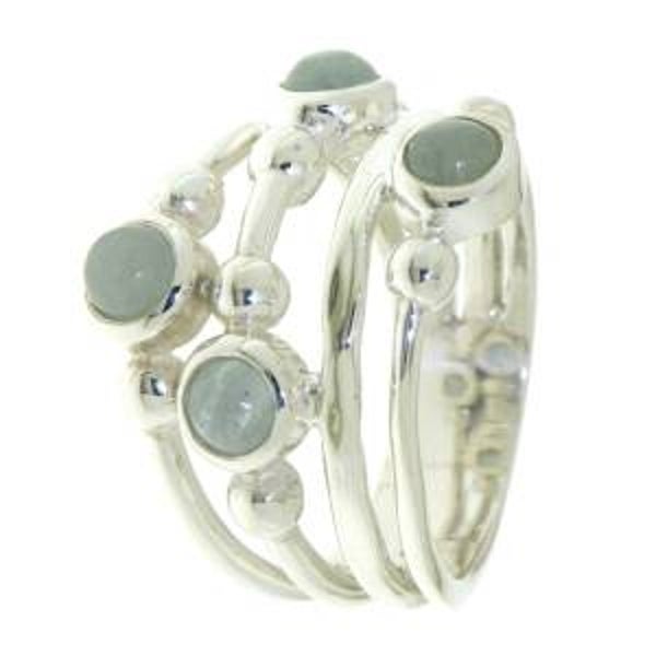 ZIR-46 ZILVER RING AQUMARIJN