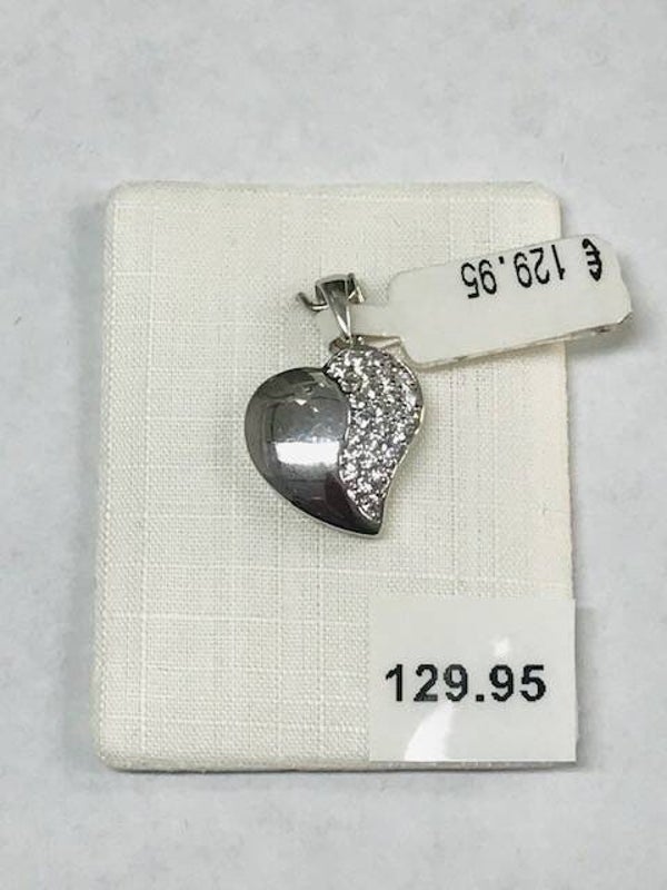 ZIHG-57 WITGOUDEN HART MET ZIRKONIAS