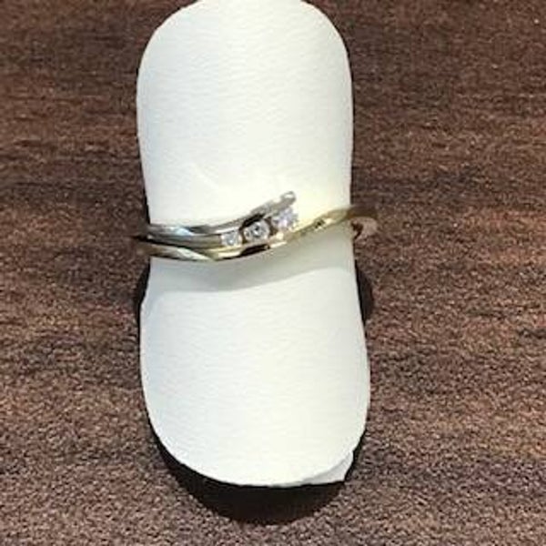 ZIRG-10 GOUDEN BICOLOR RING DIAMANT