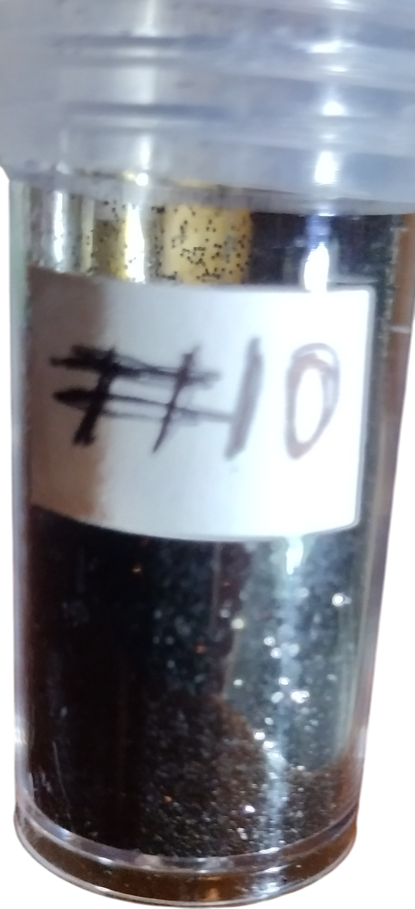 Black glitter
