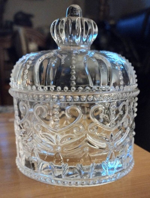 Crown Style Trinket Box with Lid