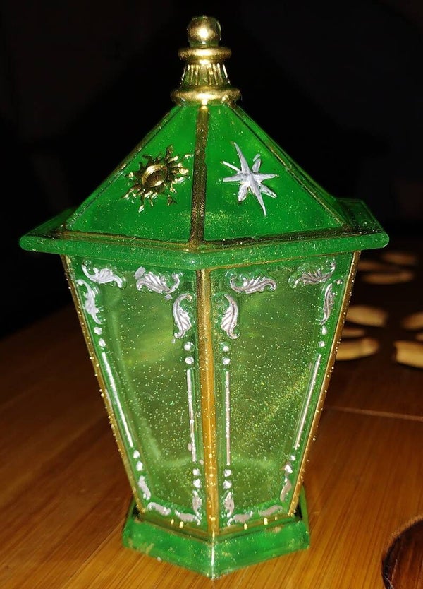 💚✨ Green Lantern Trinket Box / Night Light – Silver & Gold ✨💚
