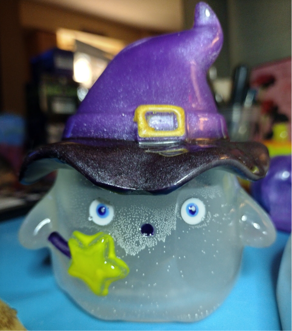 👻🧙‍♀️ Glow-in-the-Dark Ghost Witch Trinket Box 🧙‍♀️👻