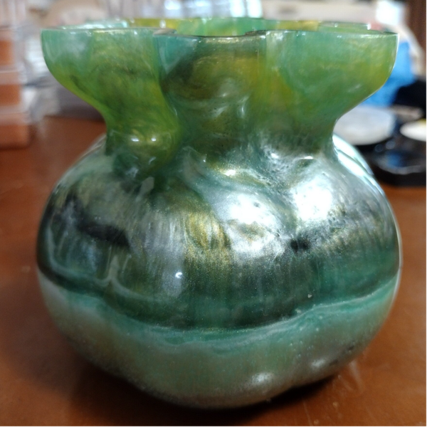 💰🌿 Handmade Resin Money Bag Flowerpot 🌿💰