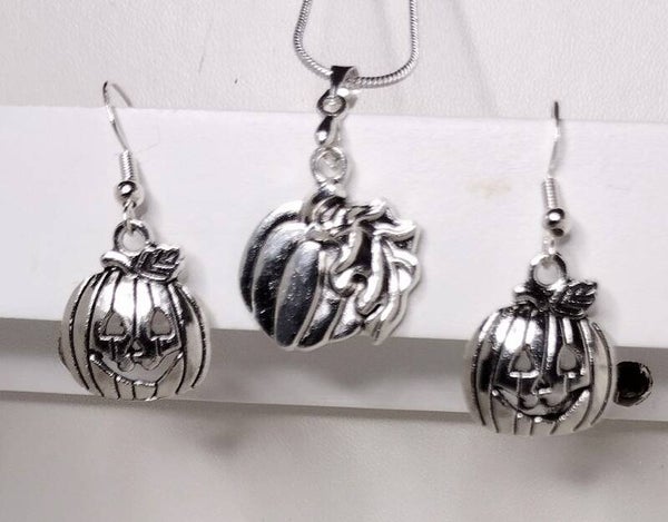 Halloween Pumpkin & Jack-O’-Lantern Jewelry Set 🎃🧡