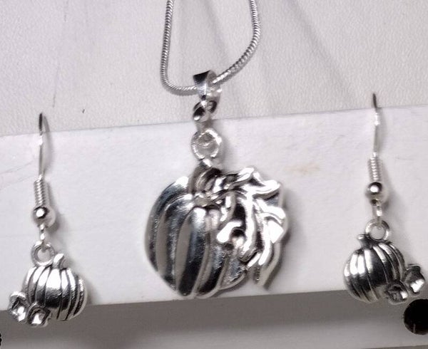 Pumpkin & Leaf Halloween Jewelry Set 🎃🍂