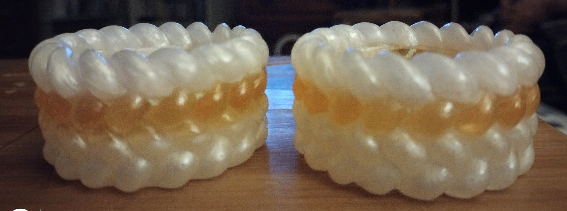 ✨ Elegant White & Gold Resin Candle Holder Set ✨