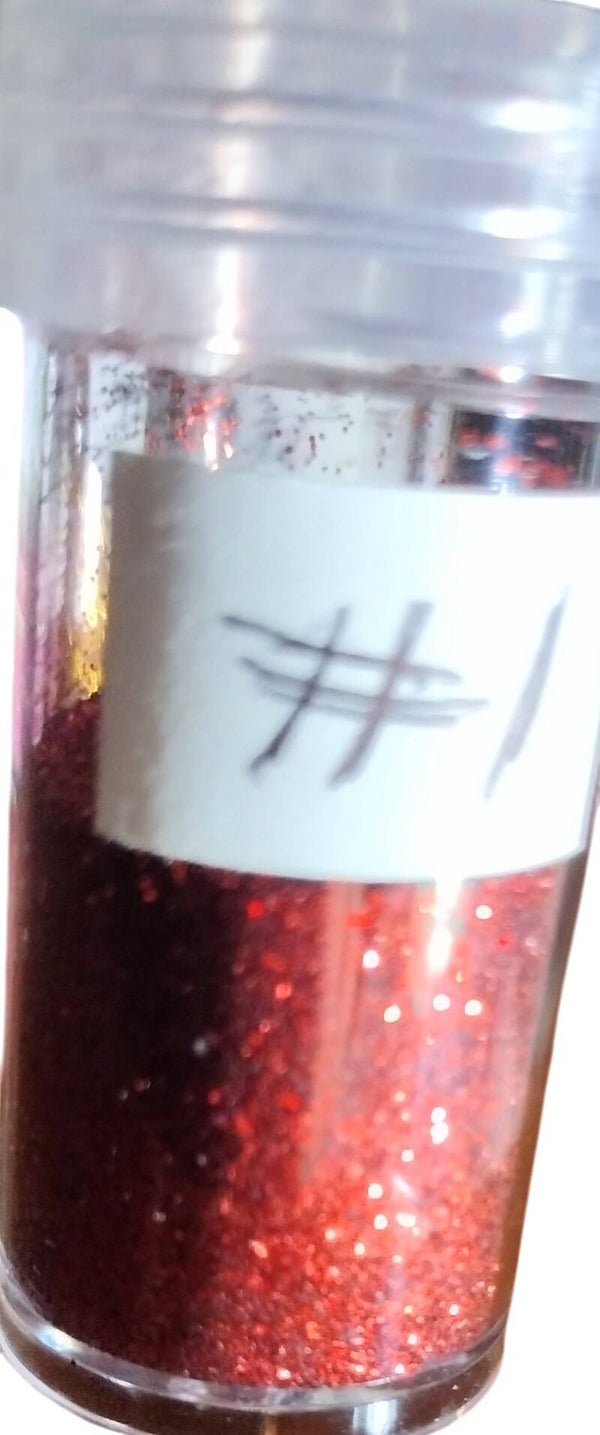 Red glitter