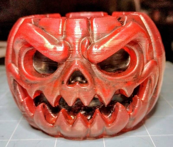 🎃👹 Red Monster Pumpkin Trinket Holder – Small Pumpkin, BIG Attitude! 👹🎃