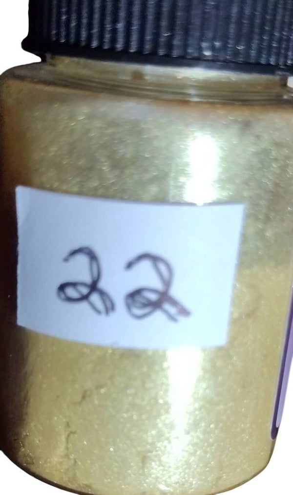 Soft gold mica powder