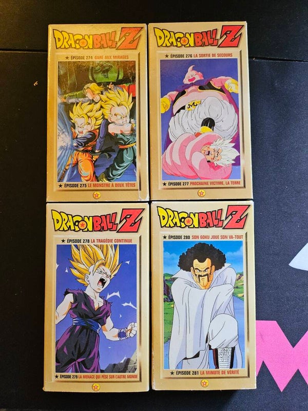 Lot de 4 cassette Dragon Ball Z
