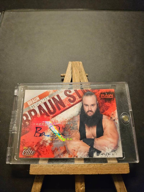 Carte wwe autographe Braun Strowman