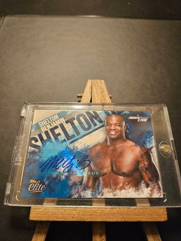 Carte wwe autographe Shelton Benjamin