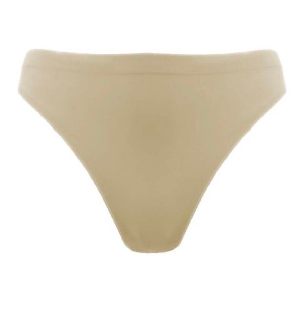 Nude high rise pants