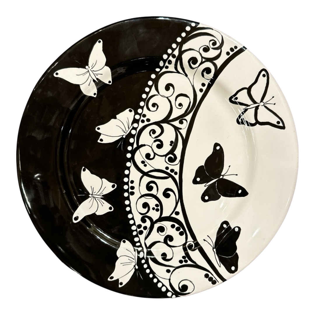 Sottopiatto D.31 cm - Collezione L&L 1 - Black and White