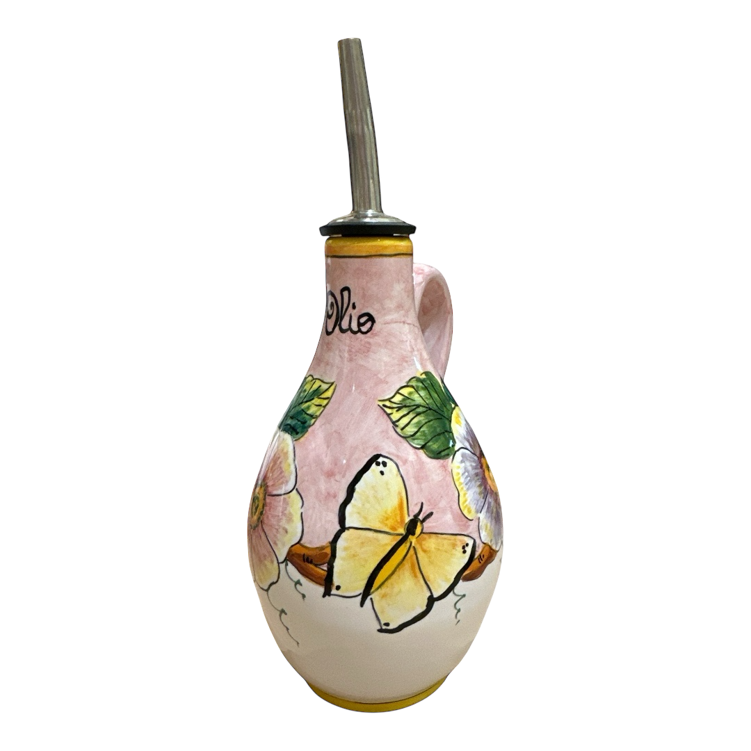 Oliera H.16cm Fondo Rosa- Elena