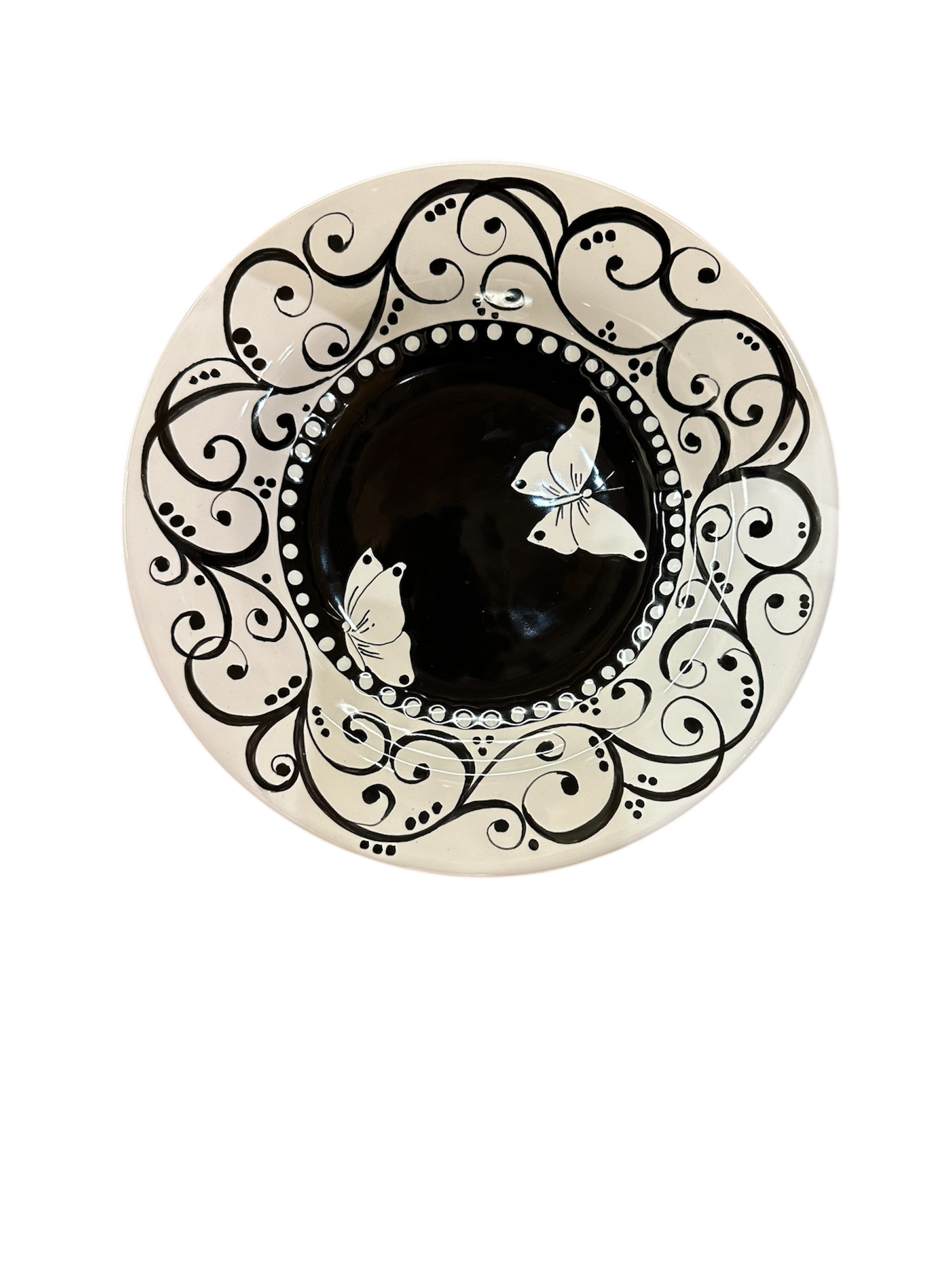 Piatto Ciotola Diametro 26 cm – Collezione L&L 1 – Black and White