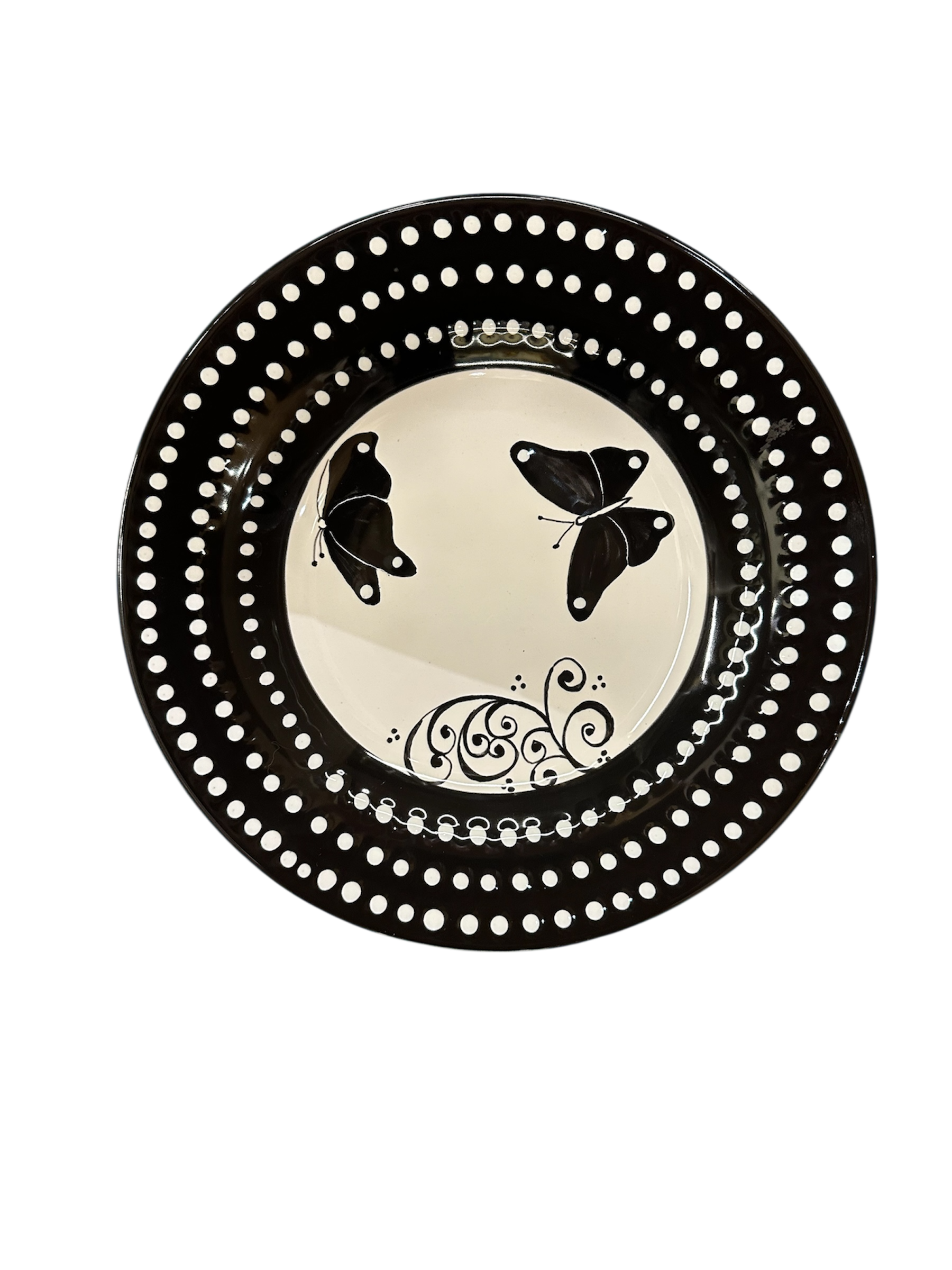 Piatto Ciotola Diametro 26 cm – Collezione L&L 2 – Black and White