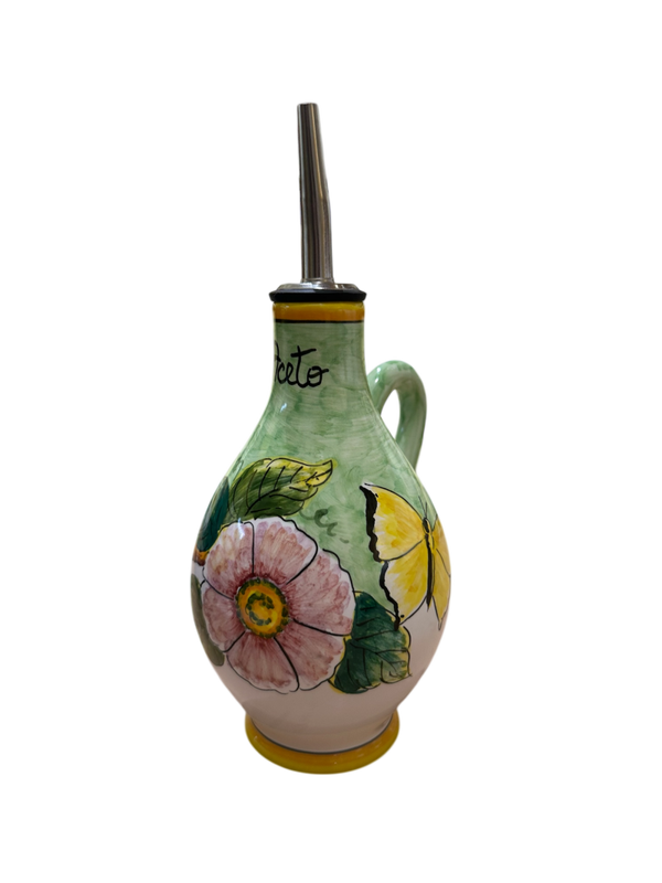 Oliera H.16cm Fondo Verde- Elena