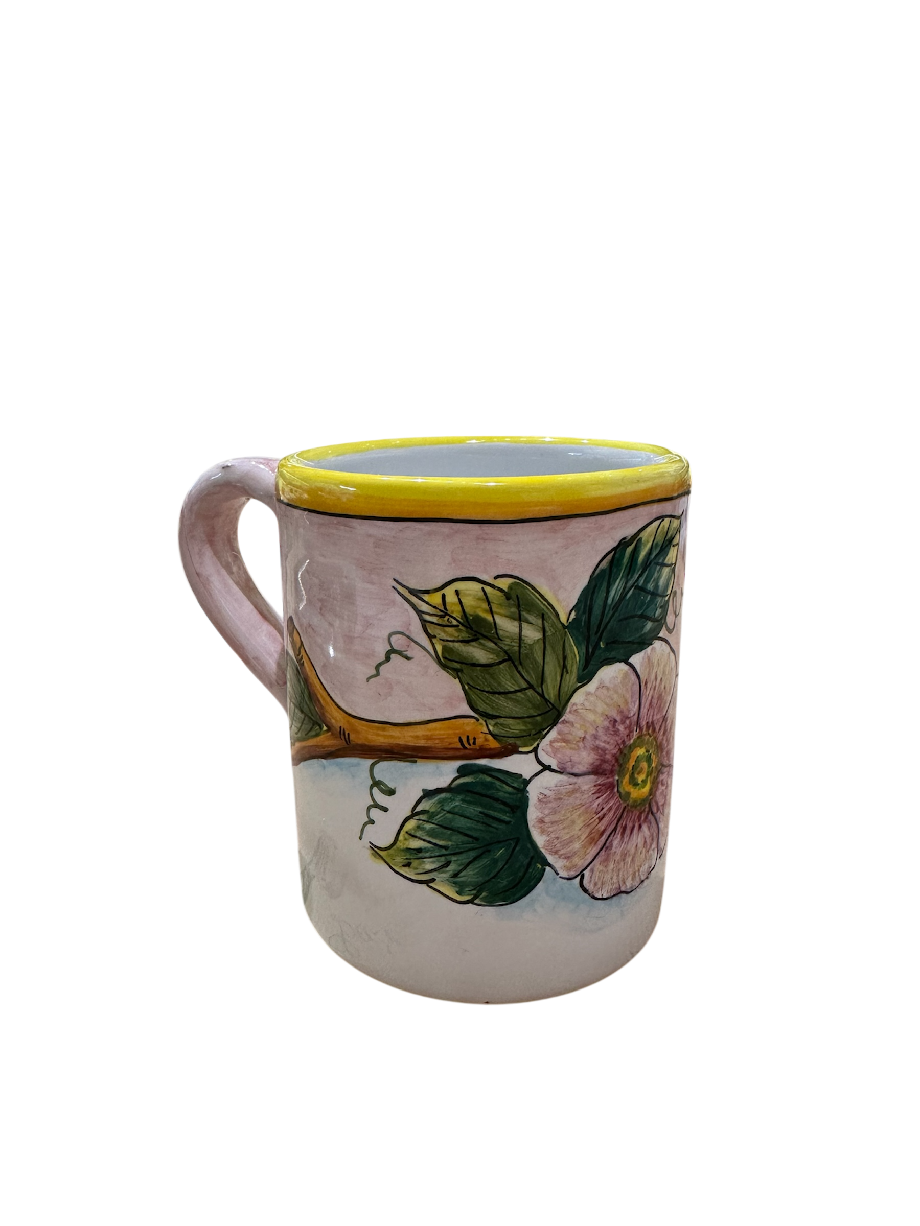 Tazza Mug H.10 cm Fondo Rosa – Elena