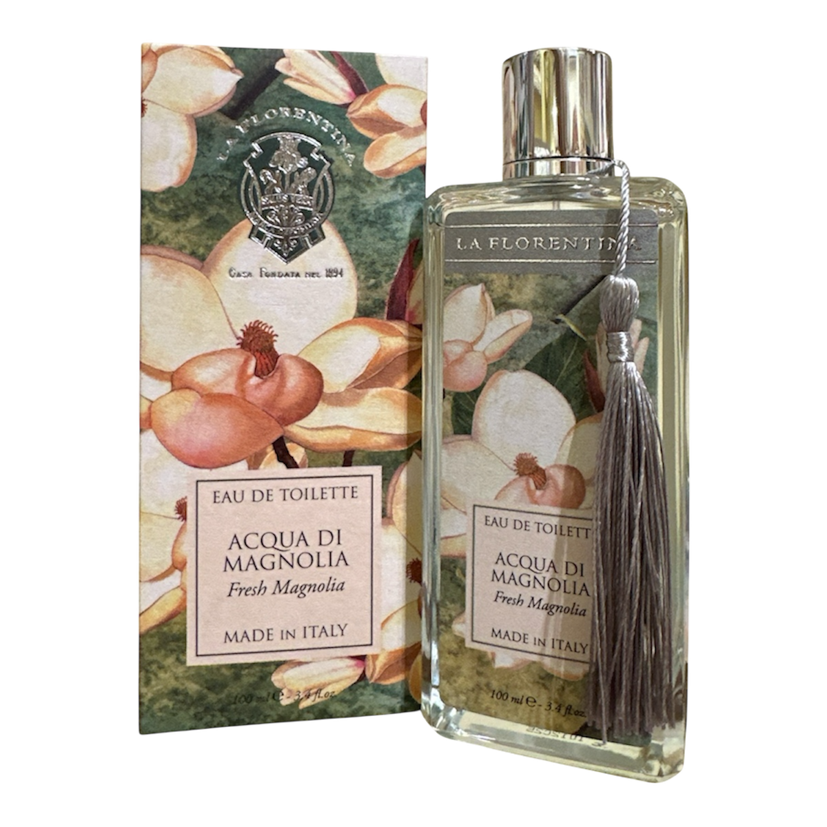Eau De Toilette – Acqua Di Magnolia – 100ml 3,4oz – La Florentina® Made in Florence