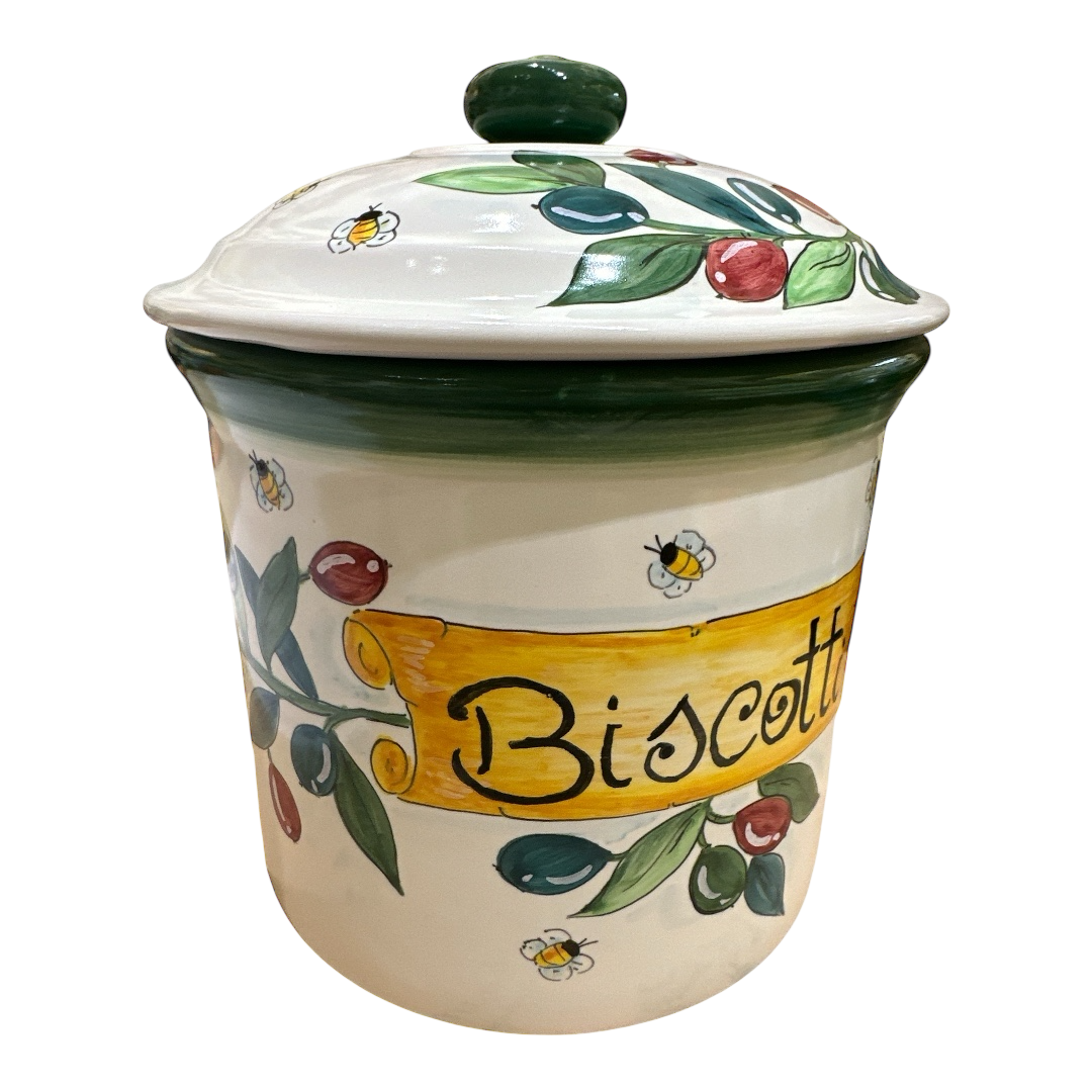 Biscottiera H.22cm – Olivo