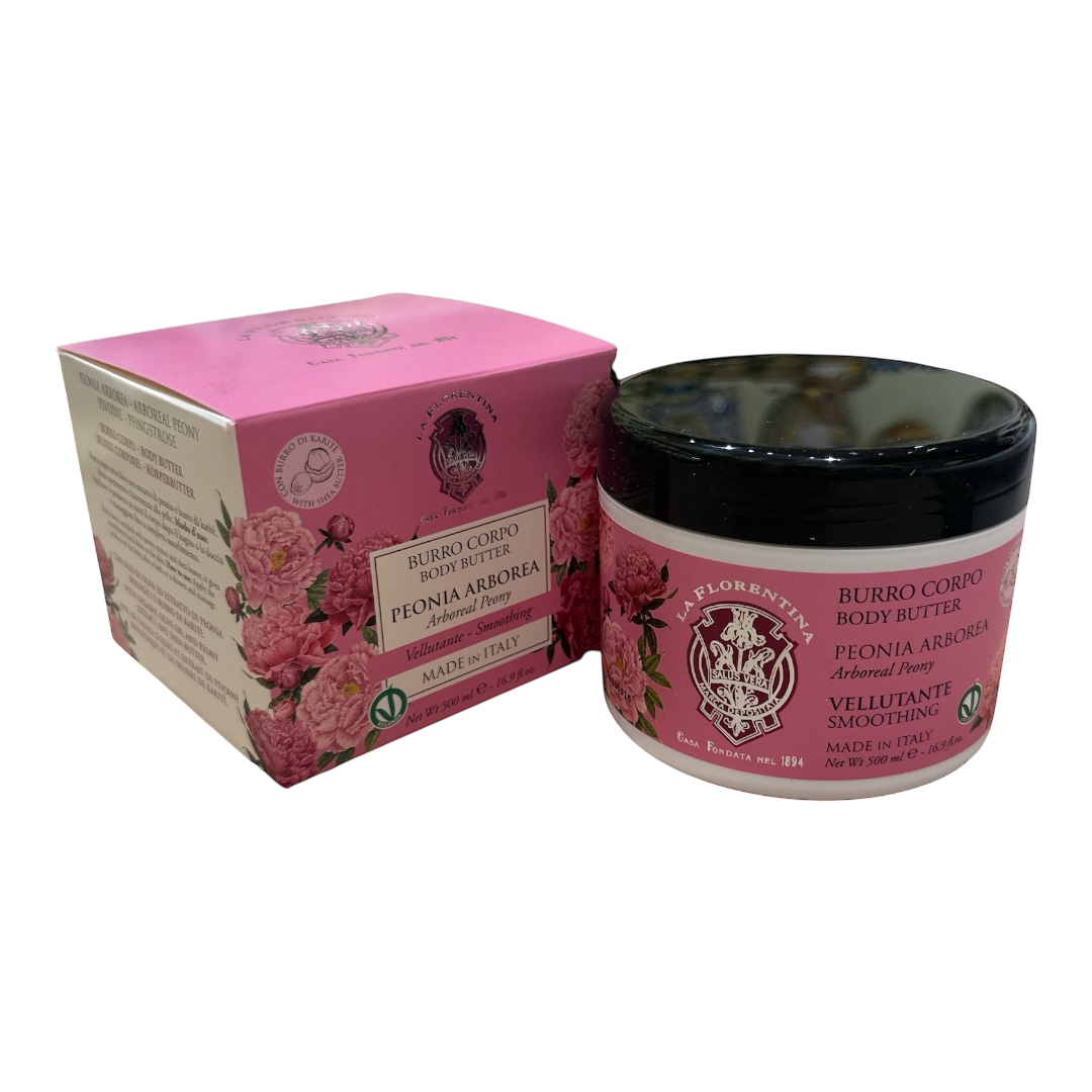 Burro Corpo 500 ml – Peonia Arborea – La Florentina Made in Italy