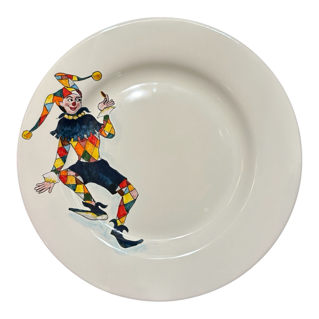 Piatto Piano Diametro 28 cm “Farinella” – Commedia Dell’Arte