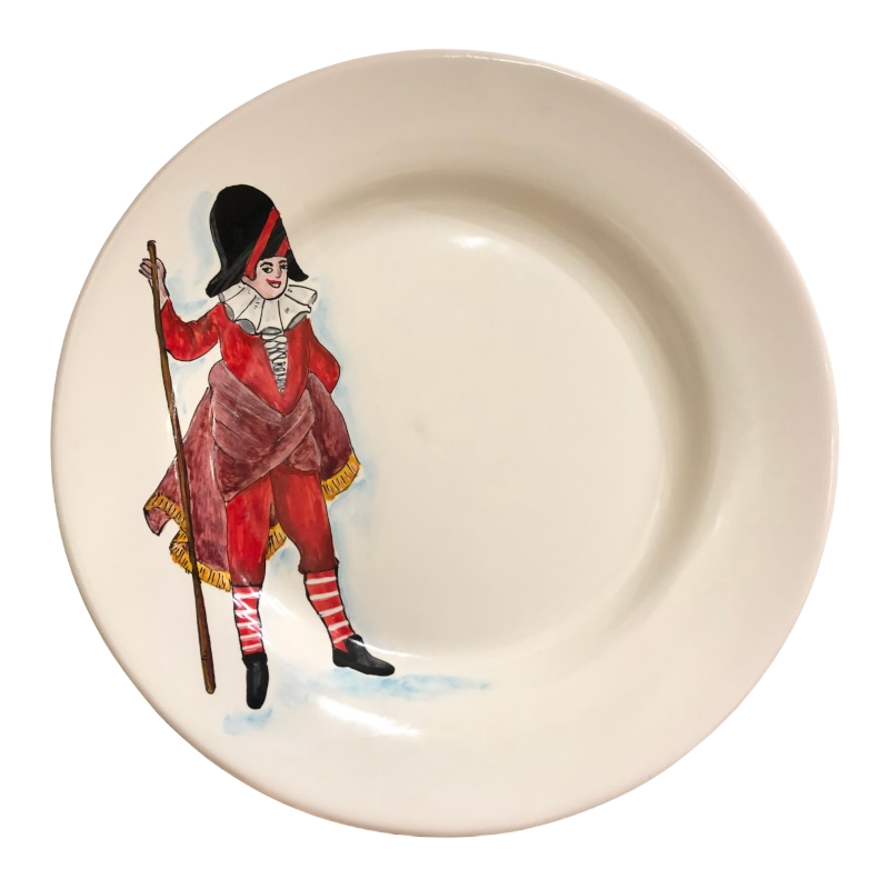 Piatto Piano Diametro 28 cm “Rugantino” – Commedia dell’Arte