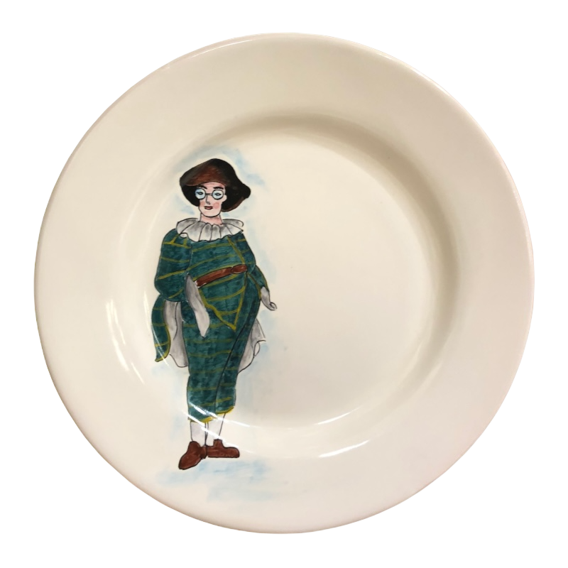 Piatto Piano Diametro 28 cm “Tartaglia” – Commedia dell’Arte
