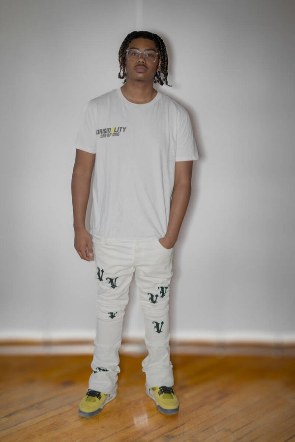 Originality People Tee Yellow & Grey