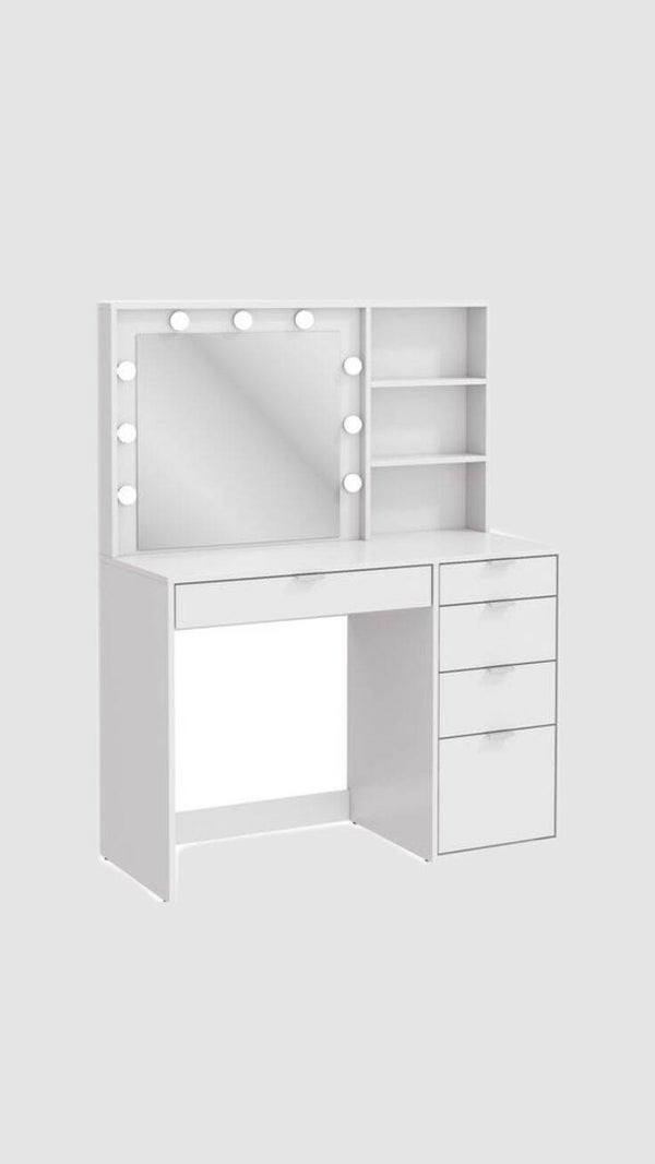 Vanity moderno minimalista con luces