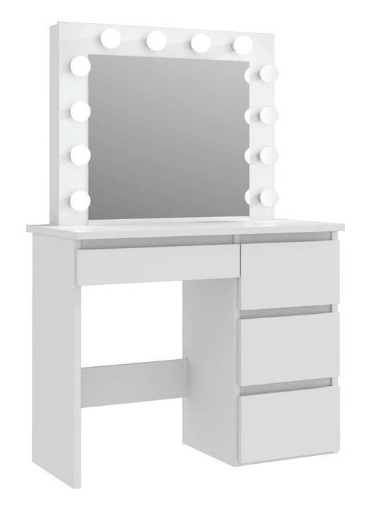 Vanity moderno blanco con luces