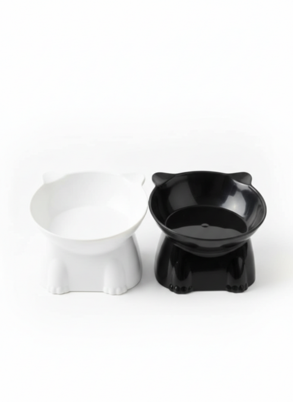 Zestaw 2 Ergonomicznych Misek 15° – Black & White Edition