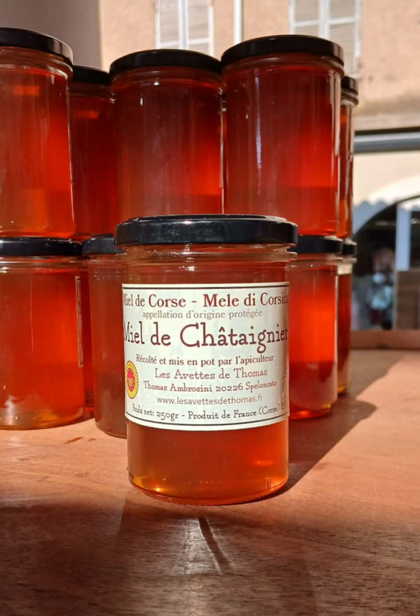 Miel de châtaignier AOP 250gr