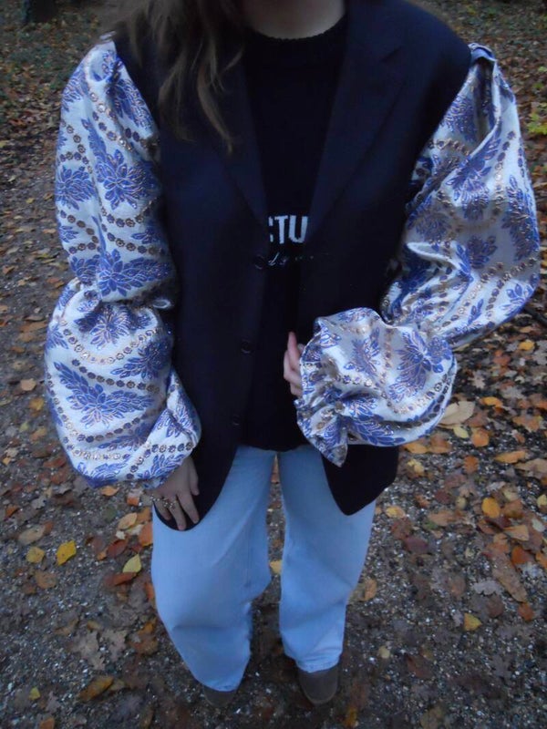 BLAUWE POFMOUW OVERSIZED BLAZER