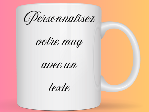 Mug personnalisable