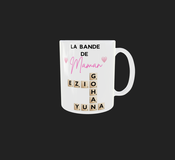 Mug Prénom Scrabble