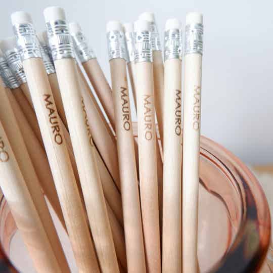 Potloden met gravering (per 5 stuks)