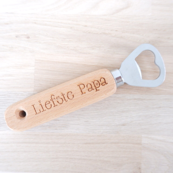 Flesopener gegraveerd