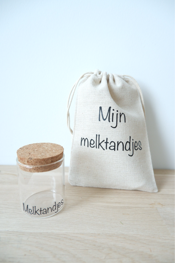 Katoenen zakje - mijn melktandjes
